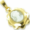 Pendentif plaqué or avec camée.
