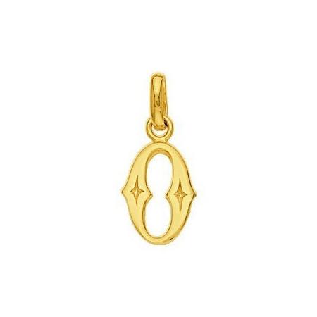 Pendentif lettre O plaqué or. - Bijouterieonline.com