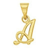 Pendentif lettre A plaqué or.