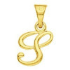 Pendentif lettre S plaqué or.