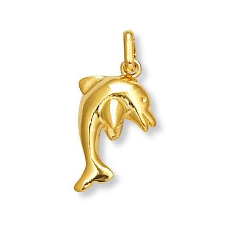 Pendentif dauphin plaqué or