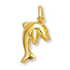 Pendentif dauphin plaqué or