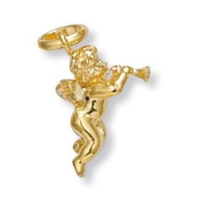 Pendentif angelot plaqué or