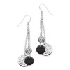 Boucles d'oreilles en acier et céramique