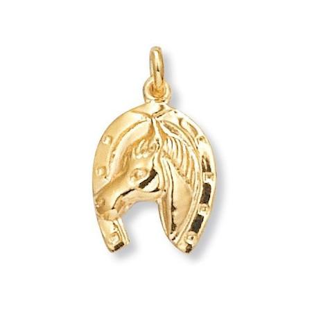 Pendentif fer à cheval plaqué or