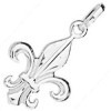 Pendentif fleur de lys en argent.