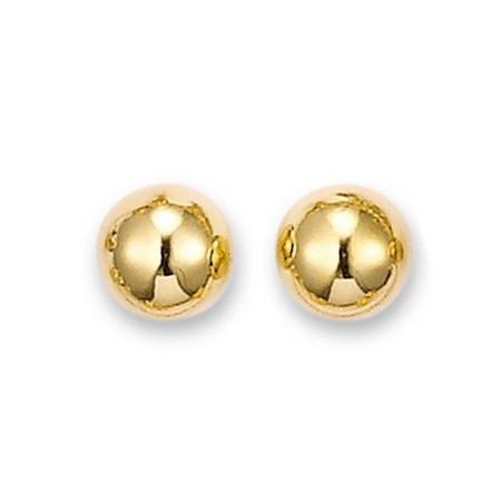 Boucles d'oreilles boules plaqué or 10 mm