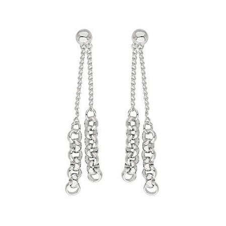 Boucles d'oreilles en argent.