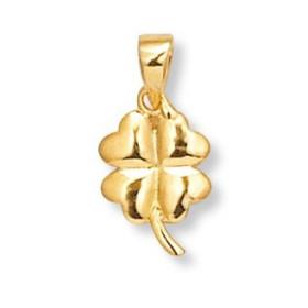 Pendentif trèfle à 4 feuilles plaqué or