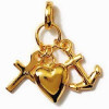 Pendentif plaqué or
