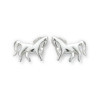 Clous d'oreilles chevaux en argent.