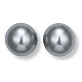 Boucles d'oreilles plaqué or, perles de Majorque.
