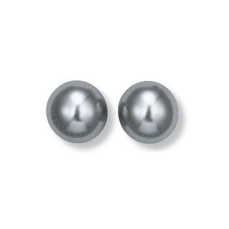 Boucles d\'oreilles plaqué or, perles de Majorque. - Bijouterieonline.com