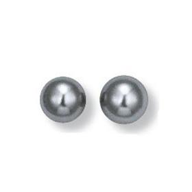 Boucles d'oreilles plaqué or, perles de Majorque.
