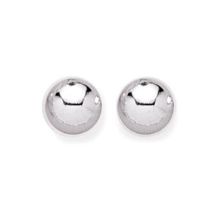 Boucles d'oreilles boules en argent de 10 mm