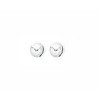 Clous d'oreilles boules de 2 mm en argent