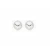 Clous d'oreilles boules de 3mm en argent.