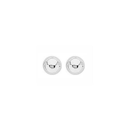 Clous d'oreilles boules de 6 mm en argent