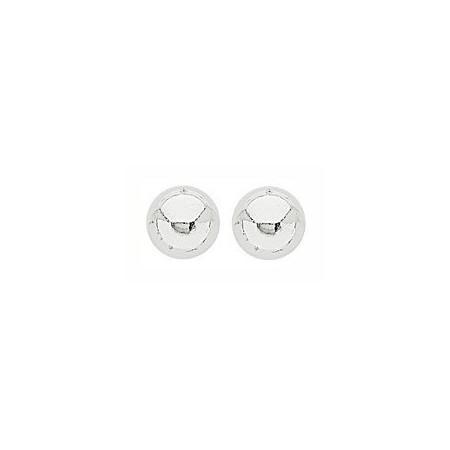 Clous d'oreilles boules de 8mm en argent.