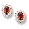 Boucles doreilles plaqué or et oxyde de zirconium.