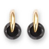 Boucles doreilles plaqué or et oxyde de zirconium.