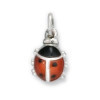 Pendentif coccinelle en argent émaillé.