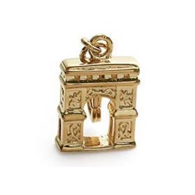 Pendentif plaqué or Arc de Triomphe.