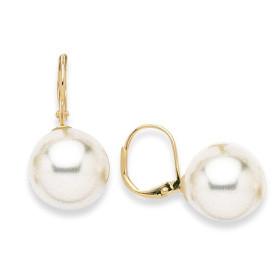 Boucles d'oreilles perles de Majorque.