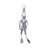 Pendentif plongeur en argent.
