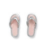 Clous d'oreilles tongs en argent émaillé.