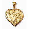 Pendentif je t'aime plaqué or.