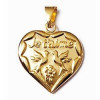 Pendentif je t'aime plaqué or.