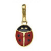Pendentif plaqué or coccinelle.