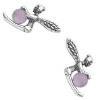Clous d'oreilles fées avec améthystes.