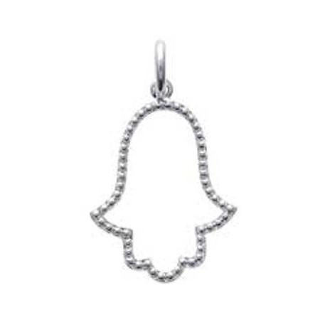 Pendentif main de fatma en argent.