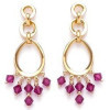 Boucles doreilles cristal