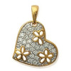 Pendentif coeur plaqué or.
