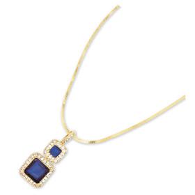 Pendentif plaqué or et oxyde de zirconium. - Bijouterieonline.com