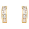 Boucles d'oreilles en or et zirconias