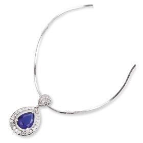 Pendentif en argent et oxyde de zirconium. - Bijouterieonline.com