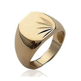Chevalière plaqué or. - Bijouterieonline.com