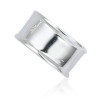 Bague en argent. tube lisse