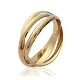 Bague plaqué or jaune 3 anneaux mobiles - Bijouterieonline.com