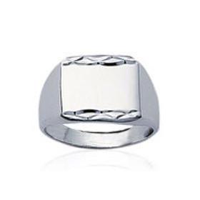 Chevalière en argent. - Bijouterieonline.com