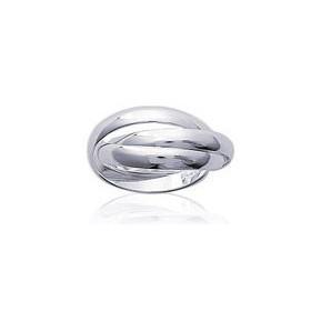 Bague 3 anneaux mobiles en argent. - Bijouterieonline.com
