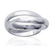 Bague 3 anneaux en argent.