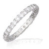 Bague en argent et oxyde de zirconium noir.