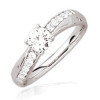 Bague en argent et oxyde de zirconium noir.