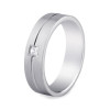 alliance en argent avec oxyde de zirconium.