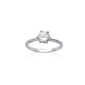 Bague en argent et oxyde de zirconium. - Bijouterieonline.com